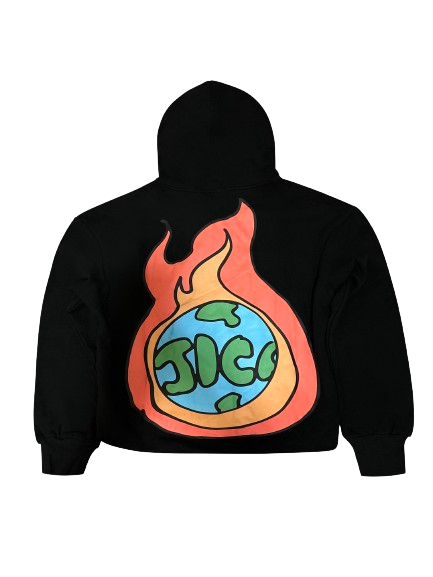 "World on Fire" pullover